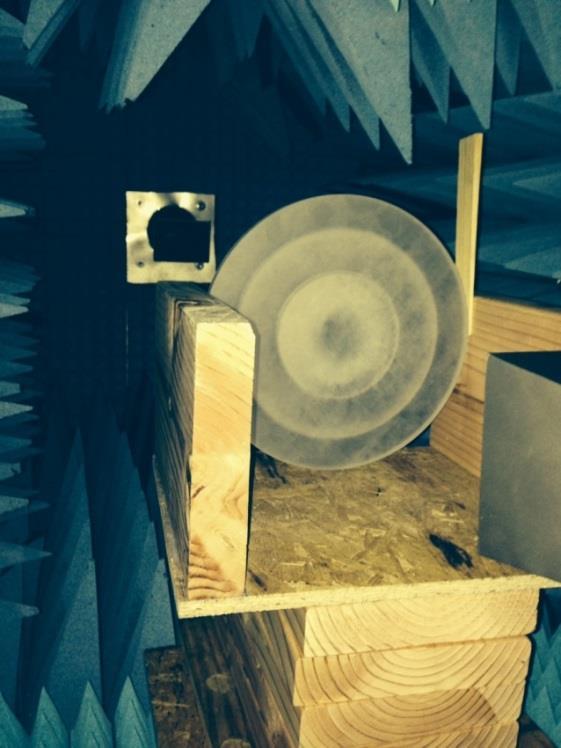 5.2 Gain Enhancement with a DOE Lens The 1GHz DOE lens was tested in RIT s x-band anechoic chamber to demonstrate the farfield gain enhancement.