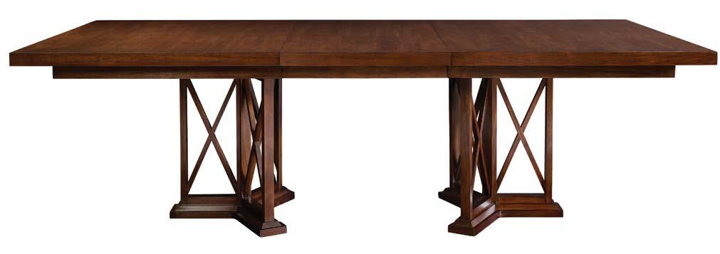 1343-10 Worth Dining Table Top 1344-10 Worth Dining Table Base Overall: w76-124 d44 h30 Dark Walnut is the