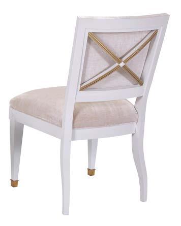 1332-12 Trouvais Dining Chair w21 d24½ h36 Dove