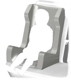 Siguranţa copilului SCAUNELE DE ÎNĂLŢARE AVERTIZARI Nu montaţi un scaun de înălţare sau o pernă de înălţare folosind numai banda transversală a centurii de siguranţă.