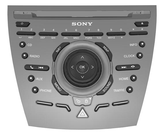 Descriere navigaţie Autovehicule cu sistem de navigaţie CD-SD Sony A B C D E F Y G X W V U T H I J K L E129242 A B C D E F G A I S R Q P O N M Pornire/oprire comandă.
