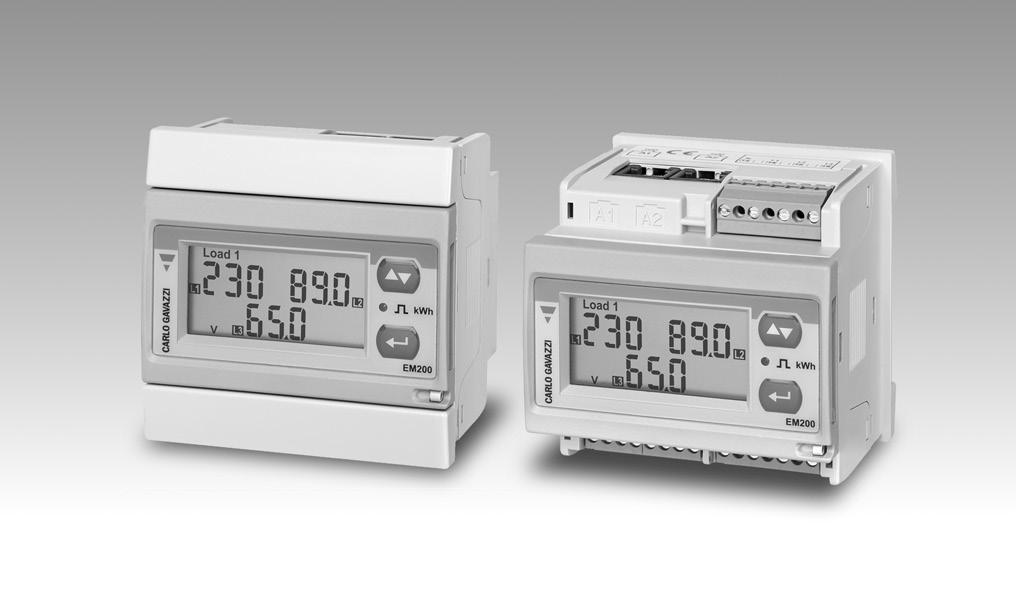 Energy Management Energy Analyzer Type EM280-72D Equivalent to Class 1 (kwh) of EN62053-21 (EM280 base only) Equivalent to Class 2 (kvarh) of EN62053-23 (EM280 base only) Virtual meter (sum of two