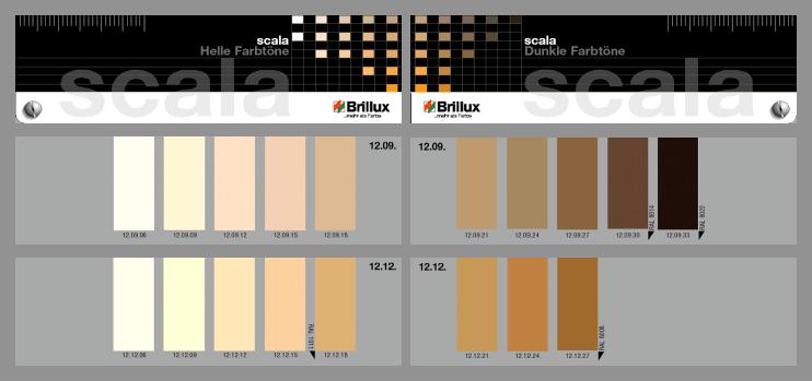 If certain lightness or saturation levels of a colour family have not been assigned in the "Light Shades" or "Dark Shades", or if these section pages are missing entirely, then neighbouring section