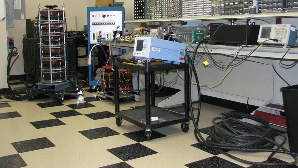 Littelfuse Startco R&D Lab VFD Ground-Fault Test Setup We set up a system with an NGR-grounded three-phase