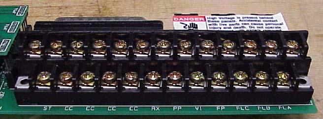 II Terminals Shown below are the input and output terminals of the Control Terminal