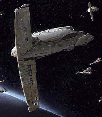 Communications Jammer: All ships within 12 space unit suffer a -2D to all Fire Control systems (minimum of 0D).
