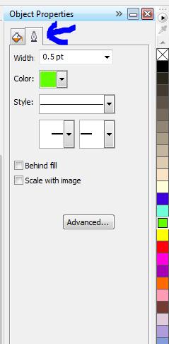 Again, select the rectangle tool. b. Select the color blue the standard color for test cut shapes. c. Draw small rectangles for test cuts.