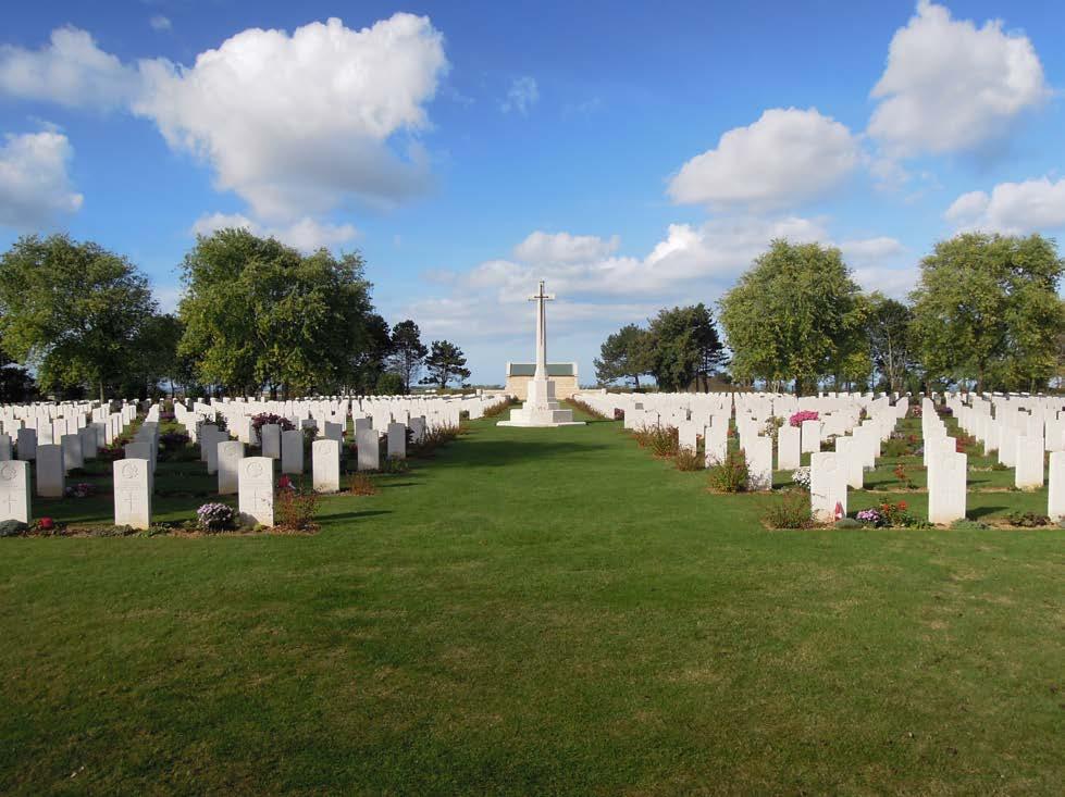 Canadian Cemetery at Beny-Sur-Mer, Normandy.