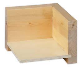 ¾" thick hardwood sides with ¼" thick plywood fully captured bottom holds up for years to come.