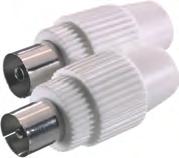 43003 Coax double plug Coax plug <-> coax plug - For linking two connections with coax sockets 7/20-N 1 piece ctn qty. 10 EDP-No.