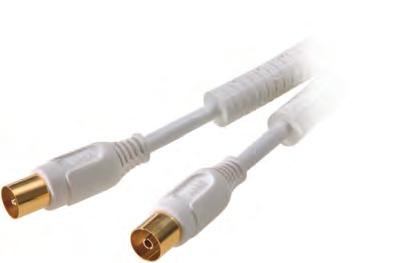 43046 Absorber TV/RD aerial cable > 90 db - For connection of high quality TV equipment, video recorders, Hi-Fi equipment or computer TV tuner cards - Double shielding
