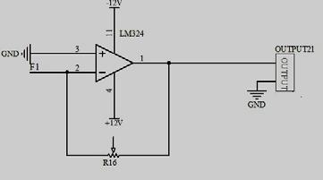 Figure 9. The square amplifier circuit Figure 7. The reset circuit D.