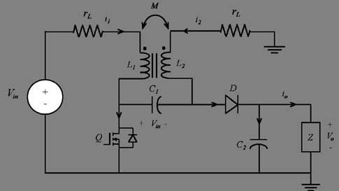 3 Coupled inductor SEPIC Circuit diagram of the coupled inductor SEPIC is presented in the Fig. 5, where the two separate inductors of the converter are physically placed on a common magnetic core.