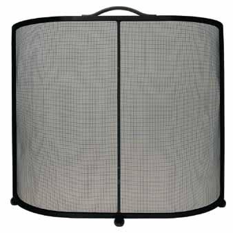 14 Chesney s Fireside Collection Lombard Fire Screen Black A traditional curved fire
