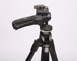 fitted with a standard 1/4-20 tripod screw. 1. Set up the tripod.
