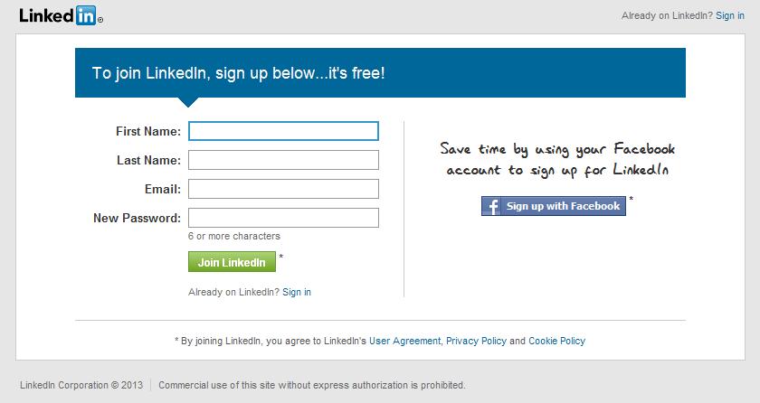 Creating a LinkedIn Account Go to www.linkedin.com. If you want to learn more, click on the What is LinkedIn? option on the menu across the top of the page.