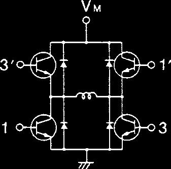 Leadwires: 4 The basic circuit (constant voltage) is shown to the right Step I II + + 2 - + 3 - - 4 + - CCW CW Unipolar Drive Six leadwires are connected as shown below 2-2 phase excitation sequence