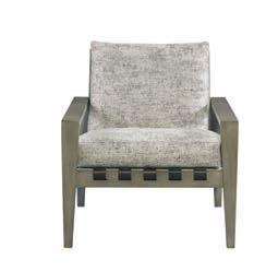 The channeled seat and back add the perfect pitch and the wood arm rests can be altered with your choice of finish.