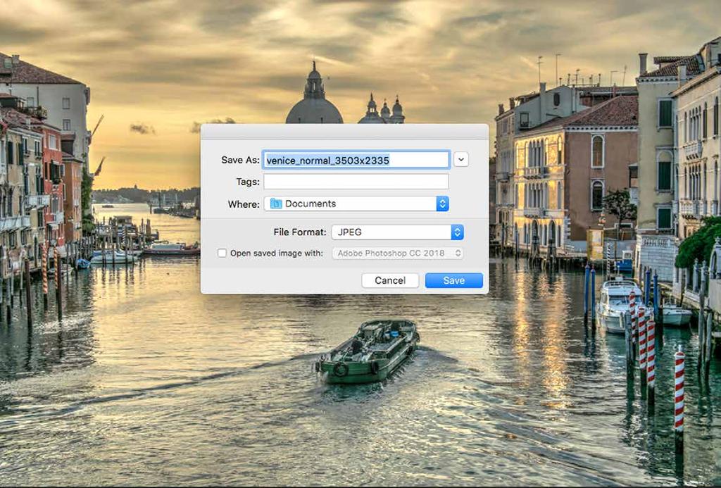 3.4.4 Save, and Return to Step 1 (standalone edition) Once you are happy with your image, when using the standalone edition of Photomatix Essentials, follow these steps to save the image: 1.