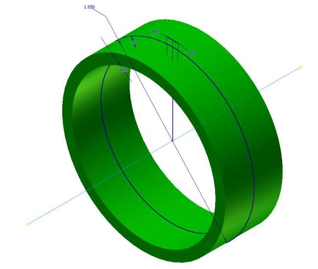 You must select the appropriate axis tool and then select one of the circular edges on your model.