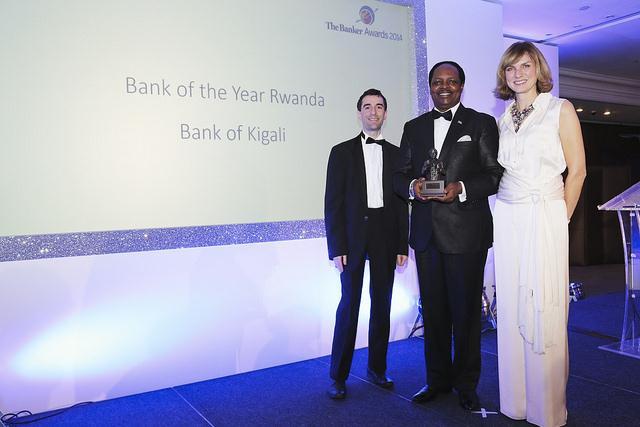 Bank of Kigali Wins Big in 2014 Kigali, 11 th December 2014 Bank of Kigali (the Bank ), the largest bank in Rwanda by market share of total assets, loans, deposits and shareholders funds, announced