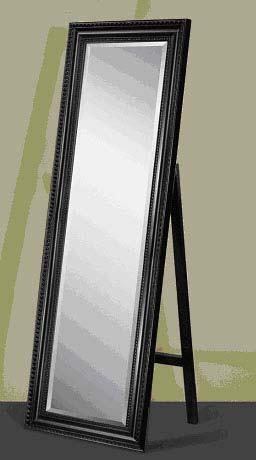 Carousal Floor Mirror Quick Overview Free Standing Floor Mirror with its own Stand in Espresso/Black finish and Finished back.