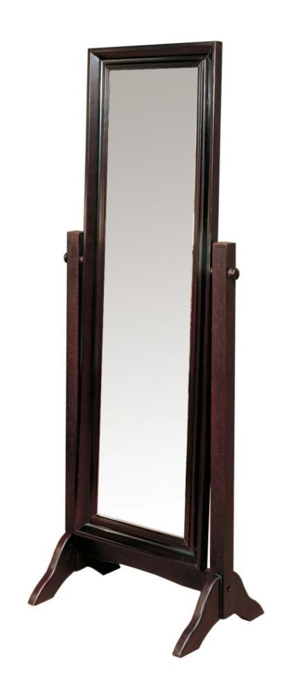Cheval Cheval Mirror with stand This free standing cheval mirror Will angle to your viewing preference.