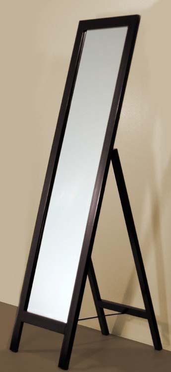 Espresso Easel Floor Mirror Quick Overview Free Standing Floor Mirror with its own Stand in Espresso finish. and Finished backing.
