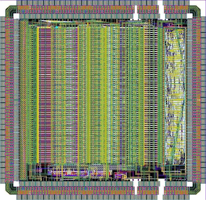 Fig. 18. Layout of the second version of MAROC V. CONCLUSION All the tests performed have showed a satisfying behavior of the chip.