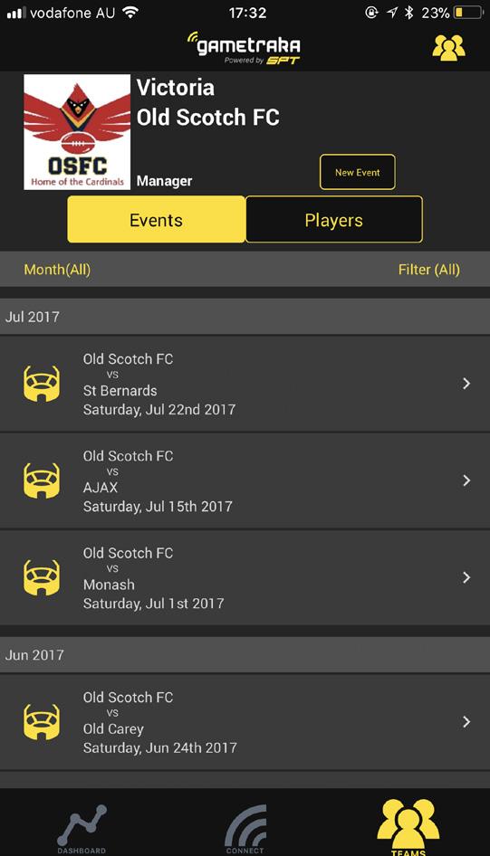 CREATE A TEAM ON THE APP 1 From the home page, tap Teams followed by the icon (Fig 5) on top right of the screen. Tap New on the Select Team page and fill out the details.