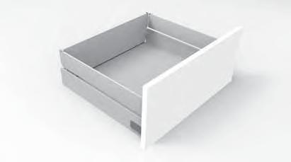ATTRACTIONDRAWER METALLICGREYATTRACTIONDOUBLEWALLEDHIGHFRONTEDDRAWER DOUBLEWALLEDSIDERAILSFORINNERDRAWER Inner drawer profile can be cut to desired width.