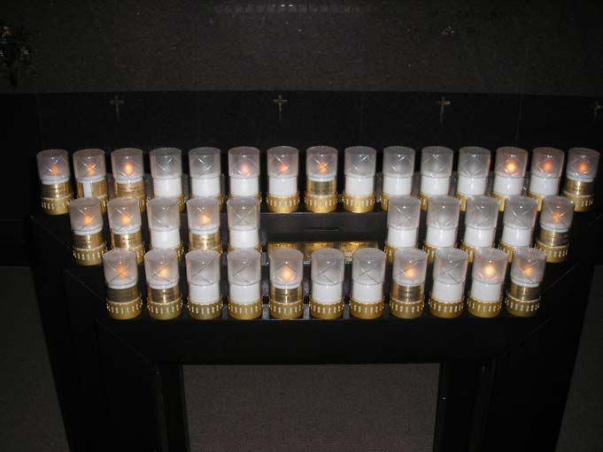 57 Memorial Candles are