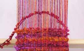 Weaving your Scarf Words to know Advancing the warp moving the weaving along by releasing some warp yarn from the warp beam and winding up the scarf Balanced weave has the same number of wefts per