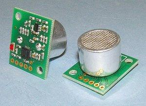 Sonars 40kHz sonar range finders 16 cm to 600 cm range Ultrasonic SRF02 http://www.robot-electronics.co.
