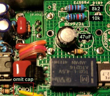 Notes On the audio board, do not populate the area labeled omit cap, This capacitor is not listed on the schematic or BOM.