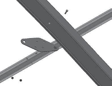 24' & 36' Long Frame: When four (4) cable assemblies meet at the same under purlin and rafter, install a 108874 rafter cable plate (double) to secure the cables (H).