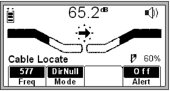 E. Directional Null (DirNull) TRACE [3] + Mode [SK] + DirNull [SK Toggle] or Menu/OK [6] + Cable/Pipe [SK] + Mode [SK] + DirNull [SK Toggle] In Directional Null mode, as the operator approaches the