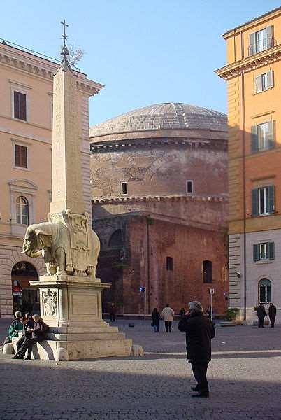 Physical changes to the Pantheon Brick facing of the rotunda has lost its marble revetments The outer metal sheathing of the dome is gone The coffer decorations were melted down It is no