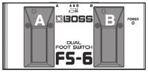 info/support/ 19 FOOT CONTROL SEL CH1 CH2/EXP PEDAL jack If you connect a footswitch (sold separately: FS-6, FS-7, or FS-5L), you can use your foot to switch between BANK A and BANK B and CH.