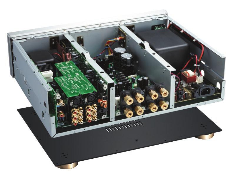 INTEGRATED AMPLIFIERS REFERENCE GUIDE Analogue Balanced Input (XLR3) The analogue audio block and the main block are separated and insulated from one another by a three-chambered structure to prevent