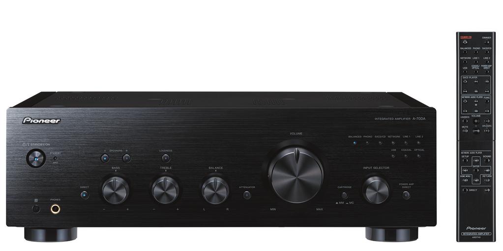 Integrated Amplifier -K/-S -K -S Experience the high-fidelity amplification created by the -K/-S Class D integrated amplifier featuring ESS SABRE 32 Ultra DAC, preamplifier with fully-balanced