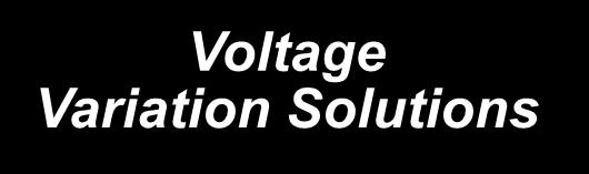 Multi-Cycle Voltage Variations Sags are responsible for a majority of upsets and nuisance trips of