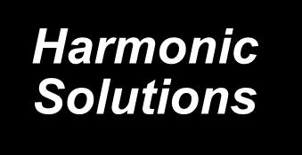 are being applied to power systems Harmonic Solutions
