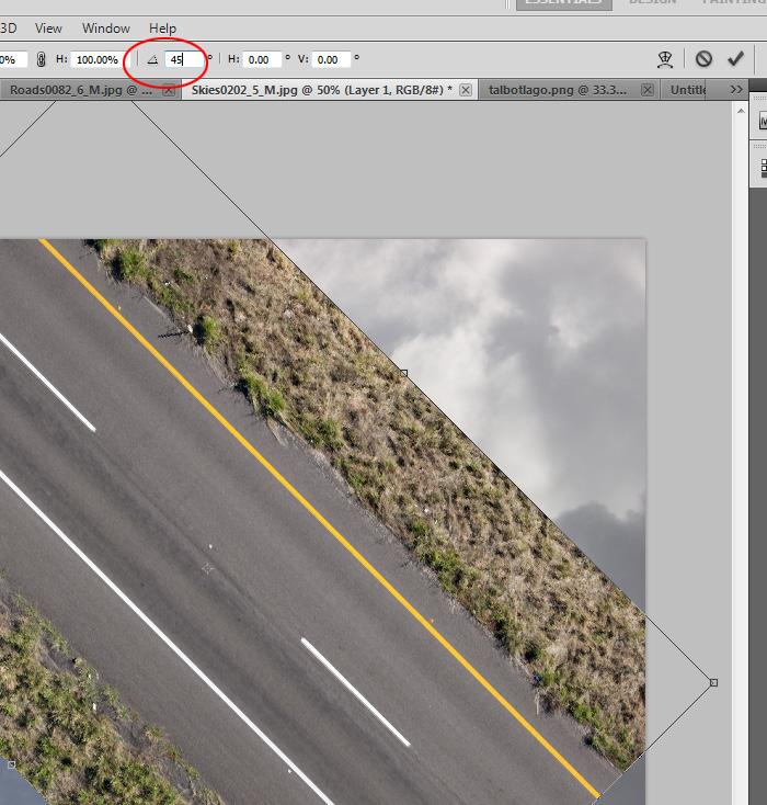 STEP 2 Name the Layers sky for the sky image and road for the road image.