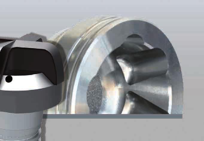 MAPAL CPMill ball track milling cutters are now available in the new generation also with inclined (helically installed) blades.