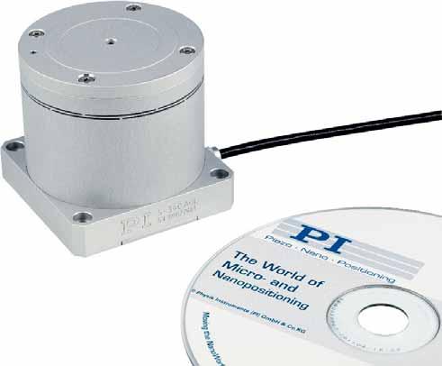 S-340 Piezo Tip / Tilt-Platform High-Dynamics for Mirrors and Optics with a Diameter of up to 100 mm (4") Ordering Information S-340.