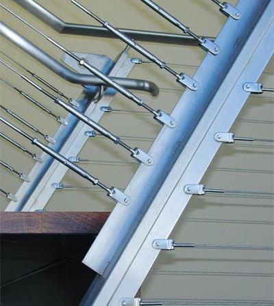 Frame Design Custom Cable Installation As discussed earlier in the course: Railing frames must be strong enough to meet code and support the tension loads of the cables.
