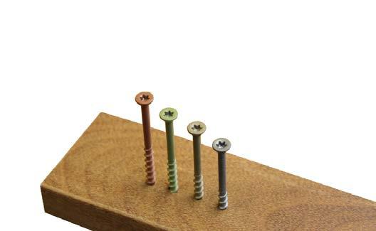 Premium Deck Screw Header Board PVC Board ID: QBPDSH01 PREMIUM DECK SCREWS TYPE 17 Type 17 point reduces the need for pre-drilling SKT COATING Superior SKT Coating provides anti-corrosion and