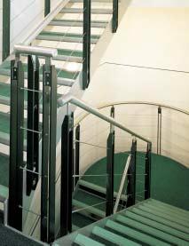 Staircases and their associate balustrades can be designed and manufactured in many configurations including straight, spiral or curved with infills of toughened glass, timber, sheet, bar or