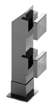 265 110 Ø26 45 50 110 Glass Cut Out Detail EB2 Eurobrace, square 44 Manufactured in 316 grade stainless steel Suitable for 10, 12 and 15mm glass Posts are set into concrete (Ø50mm hole) and affixed